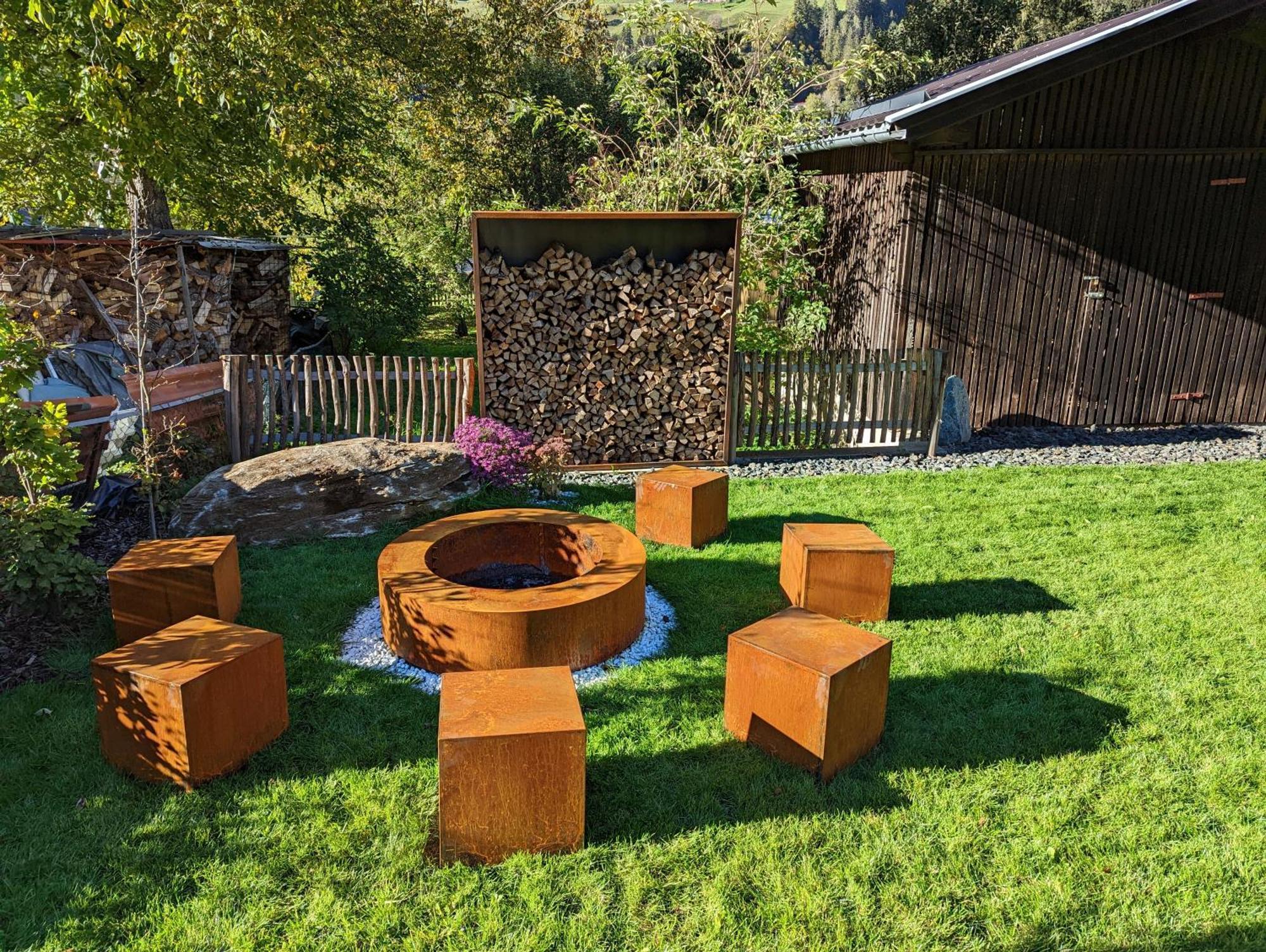 Chalet Schmelz Huette Mit Sauna Und Garten 弗拉塔克 外观 照片